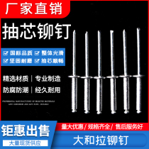 Yamato blind rivets pull rivets open type aluminum rivets decorative nails flat round head blind rivets box