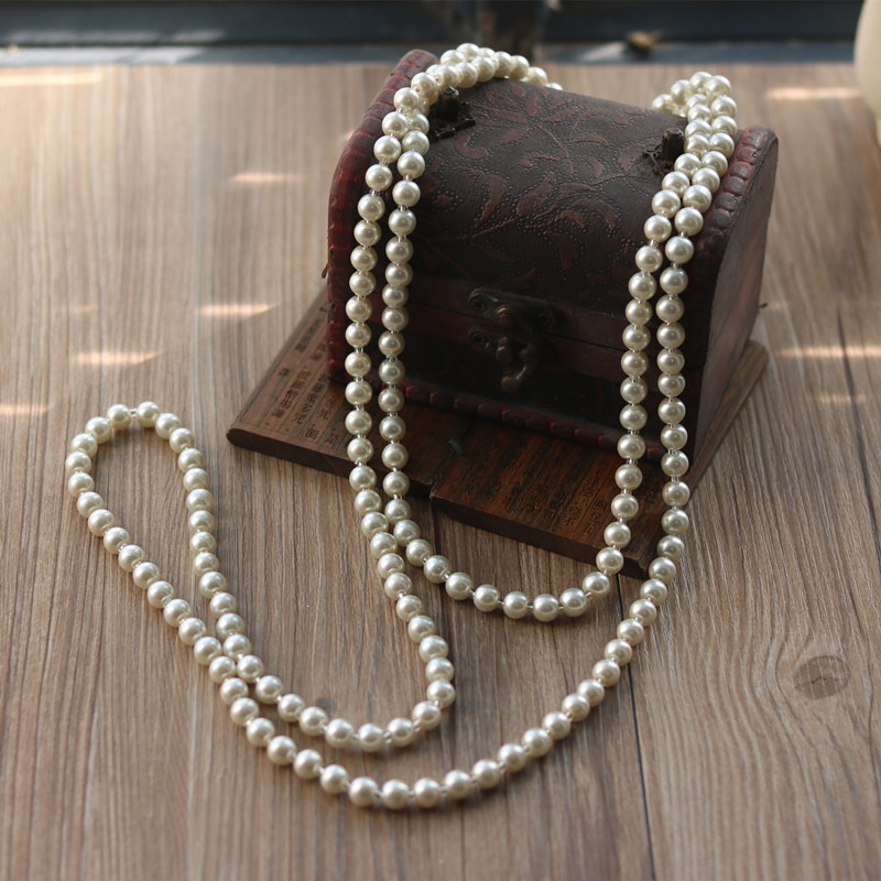 Cheongsam Accessories Pearl Necklace Long Sweater Chain Retro Hanfu Everyday Versatile Chinese Style Elegant Temperament Pendant Cheongsam Accessories Pearl Necklace Long Sweater Chain Retro Hanfu Everyday Versatile Chinese Style Elegant Temperament Pendant