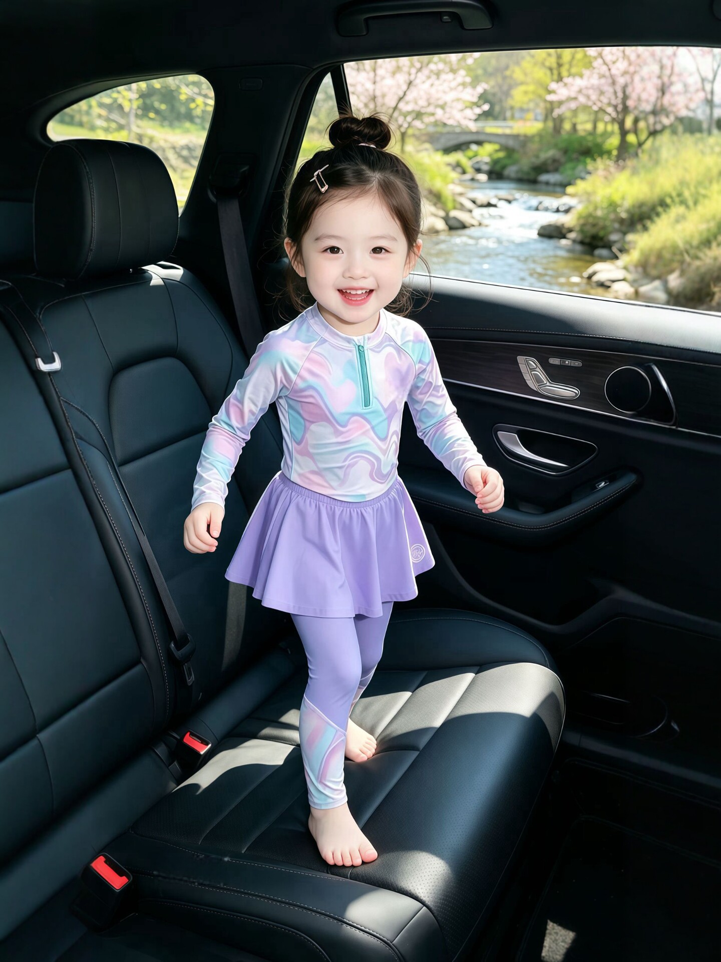 女童分体泳装2026夏季新款儿童时尚晕染游泳衣女宝宝防晒速干泳衣 — 3