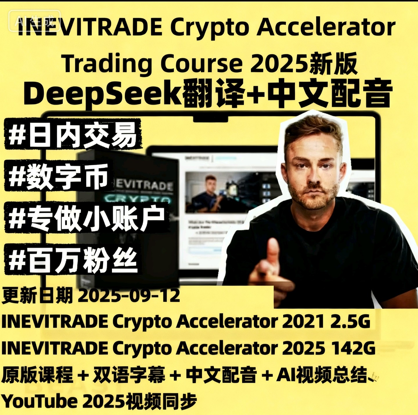 INEVITRADE Crypto Trading Craig Percoco日內交易影片課程2025