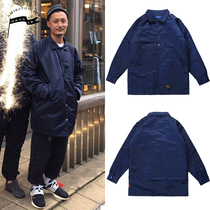 Winter Yu Wenle same Japanese tooling wind loose large size long solid color warm cotton cotton coat men