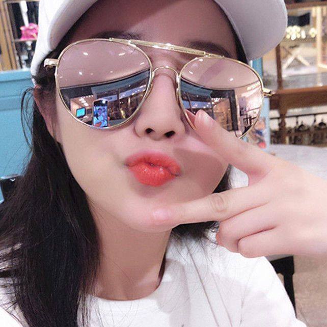 Sunglasses women's summer 2021 new round face ins sunglasses anti-UV large face thin toad polarized