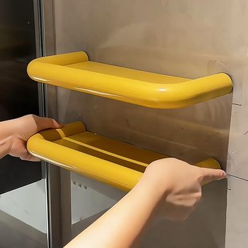 Dopamine bathroom storage rack without punching toilet wall wall hanging storage rack household wash basin rack