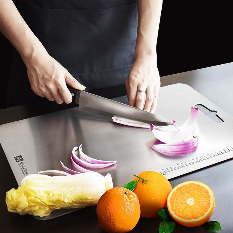 AIBURY 2.0 thick pure titanium cutting board for home cooking titanium alloy cutting board and noodle rolling dumpling skin board
