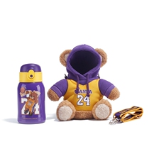 ALL-JOINT Uber-only tide necropolis bear childrens insulated cup with cup cover glass double cover 480ml