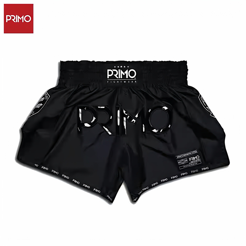 Primo Muay Thai Shorts Super Nylon Series Mma Boxing Fighting Training Uniform Black Panther Ii