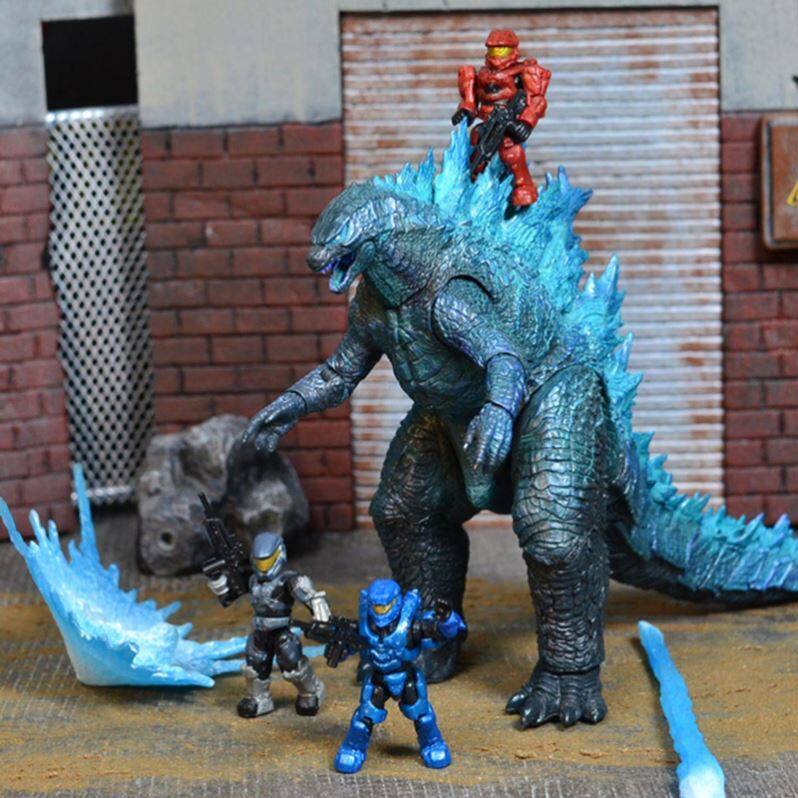 Godzilla vs. King Kong dinosaur toy movable skull gift box gift model play male and female energy fire-breathing jet