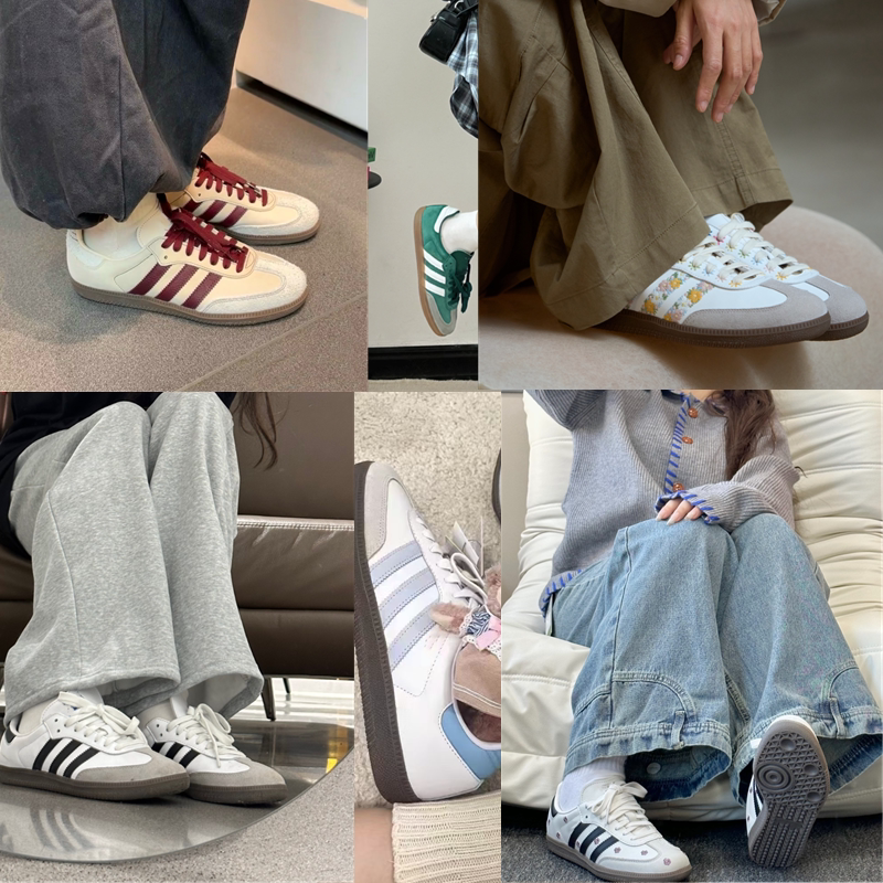 New Samba a Samba Retro Versatile German Training Sneakers T-Toe Black and White Shoes for Men and Women, Non-Slip and Wear-Resistant Casual Shoes