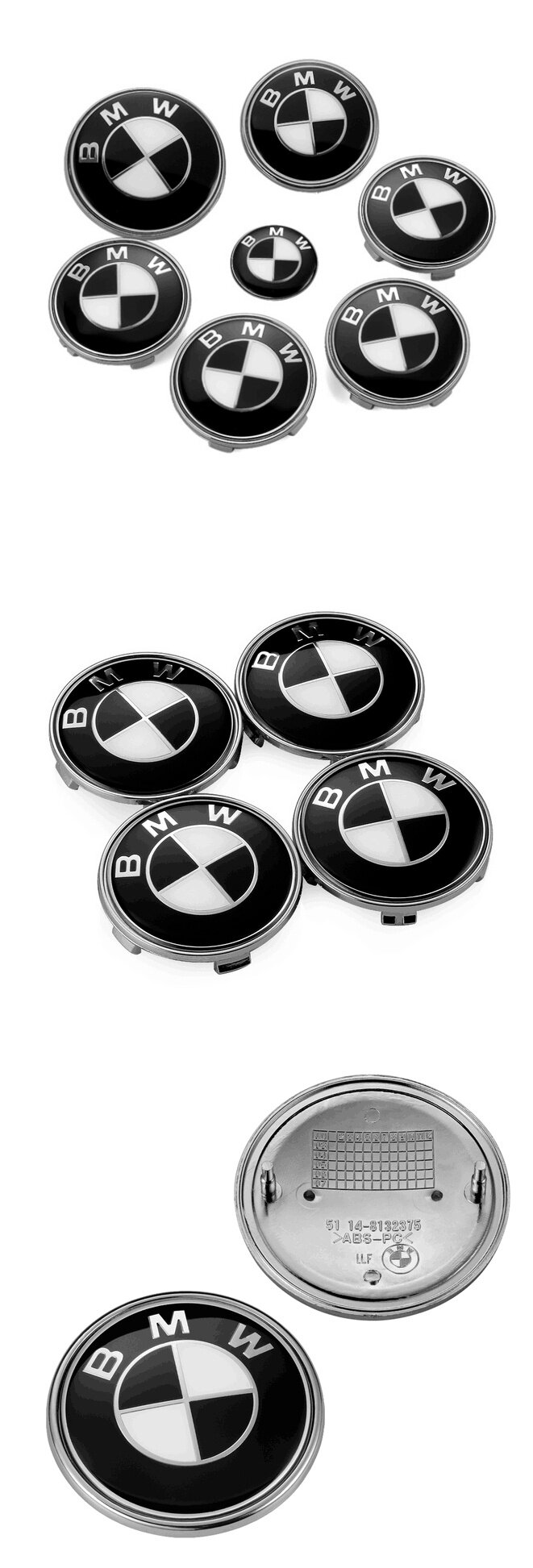 适用于bmw宝马车标1系3系5系7引擎盖标志x3x5改装黑色前后车标 车身装饰贴 外观改装 改装装潢 现货商城 隐形车衣云专业平台