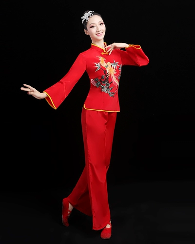 Dangge Dance Service Service Plaza Dance Fan Dance Dance Dance Server Knoking Drum Turninged Classical National Performance Service