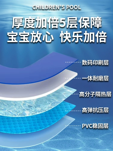 Надувной дорожный бассейн, плавательный круг для плавания, увеличенная толщина