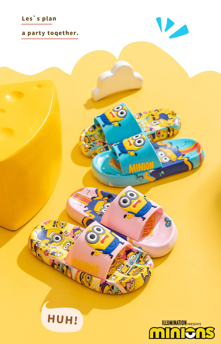Minions Children's Slippers Indoor Summer Cartoon Home Non-Slip 2026 New Model Parent-Child Boys Girls Sandals — 5