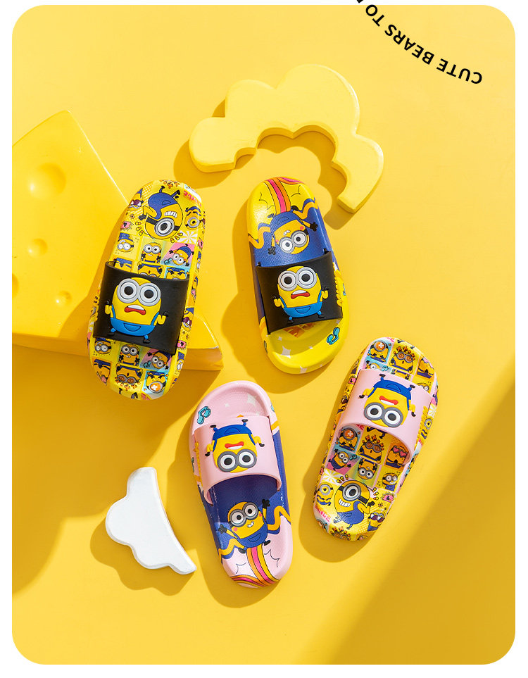 Minions Children's Slippers Indoor Summer Cartoon Home Non-Slip 2026 New Model Parent-Child Boys Girls Sandals — 24