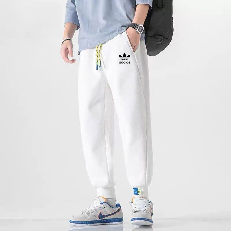 Clover Genuine Sports Pants for Men, Pure Cotton, Autumn and Winter Trendy Brand, Slim Casual Long Pants, Knitted Loose Jogger Sweatpants