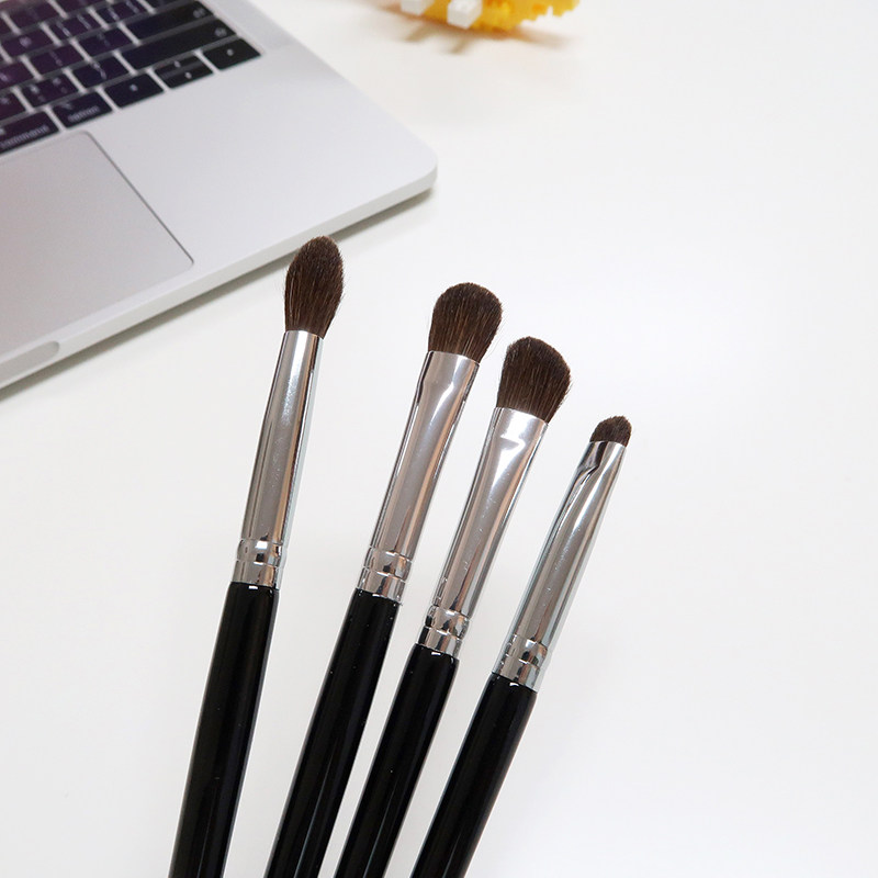 MiGooo small horse hair eye shadow brush four sets of dim brush brush oblique nose shadow details brush soft animal hair Cangzhou