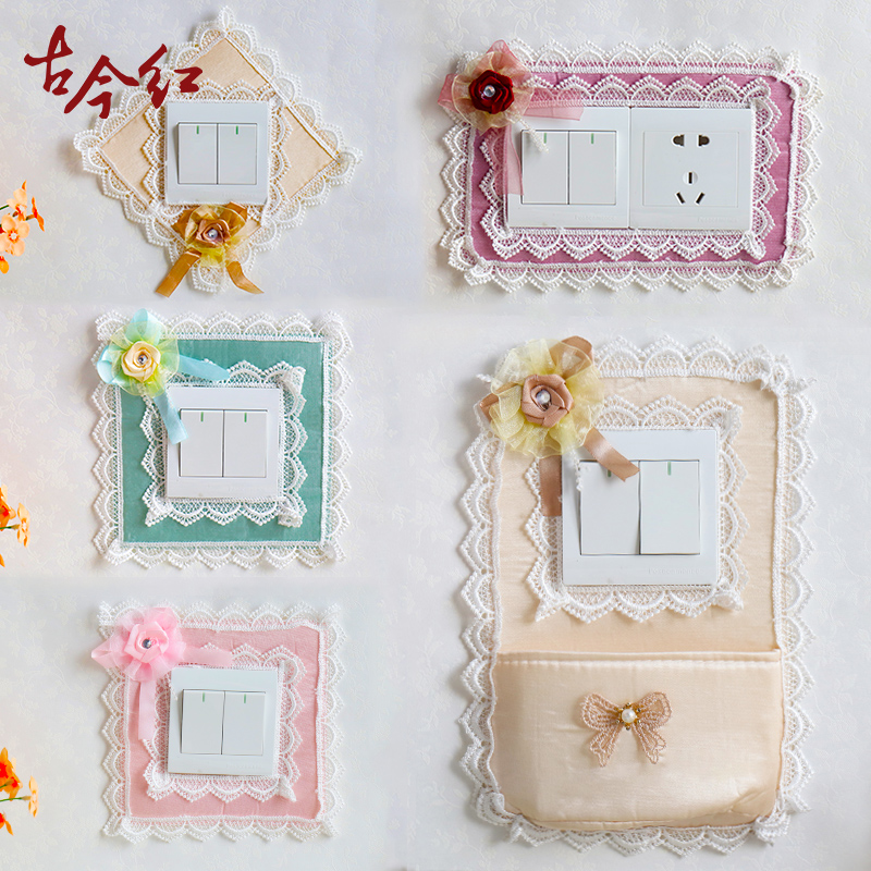 Switch frame cover protective wall decorative wall with minimal modern socket lamp to block light luxury creative dirty sticker