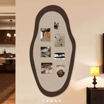 Felt board photo wall bedroom entrance living room wall decoration wall stickers background message board wall hanging self-adhesive cork board