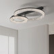 Italian-Style Minimalist Living Room Main Light, Simple Modern Light Luxury with a High-End Feel, Ice Crack Pattern Circular Ceiling Light Fixture, Whole House Package