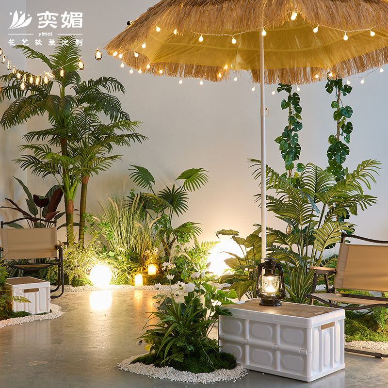 Outdoor Camping-Style Decorative Green Plants for Landscaping, Simulated Restaurant Barbecue Shop Indoor Landscape under Stairs, Artificial Plant Landscaping Outdoor Camping-Style Decorative Green Plants for Landscaping, Simulated Restaurant Barbecue Shop Indoor Landscape under Stairs, Artificial Plant Landscaping