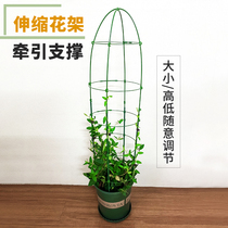 Rose climbing vine flower stand clematis Green rose climbing frame vegetable shelves balcony terrace garden retractable flower stand