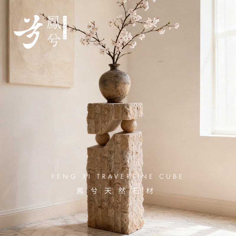 Fengxi ins Irregular Natural Marble Stone Handmade Art Sculpture Floor Stand Display Column Pillar Fengxi ins Irregular Natural Marble Stone Handmade Art Sculpture Floor Stand Display Column Pillar