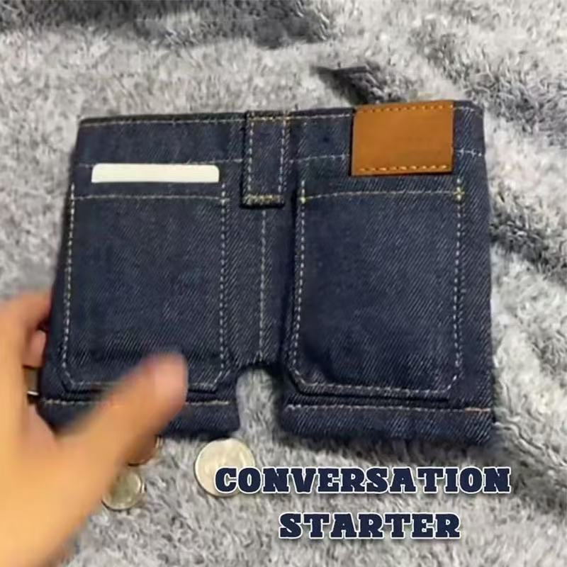 Amazon Jeans Wallet Foldable Jeans Shape Coin Purse Card Holder