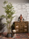 New Chinese-Style Artificial Bamboo Large Green Plant Potted Decoration for Living Room Indoor Fake Tree Landscaping Ornament Courtyard Partition