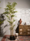 New Chinese-Style Artificial Bamboo Large Green Plant Potted Decoration for Living Room Indoor Fake Tree Landscaping Ornament Courtyard Partition