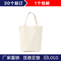 Side Canvas Bag Printable Words Shopping Bag Eco-friendly Bag Custom Clothing Large Single Sided Moving Home Solid Color