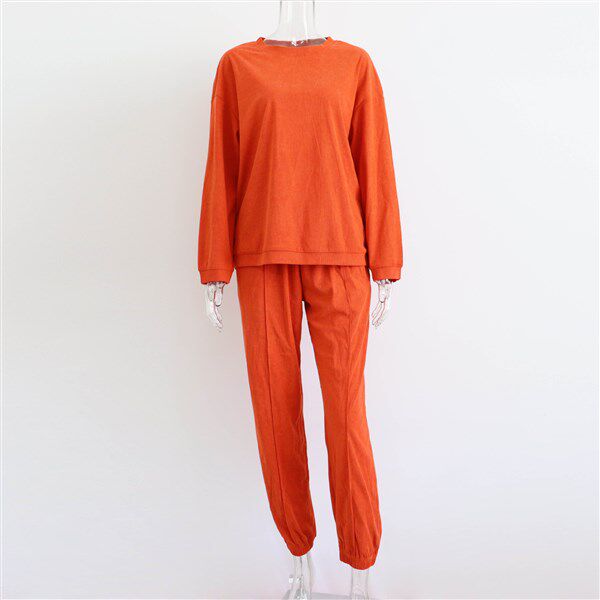 Стильные костюмы long fleece jacket beam feet pants suit women 2-p sportswear