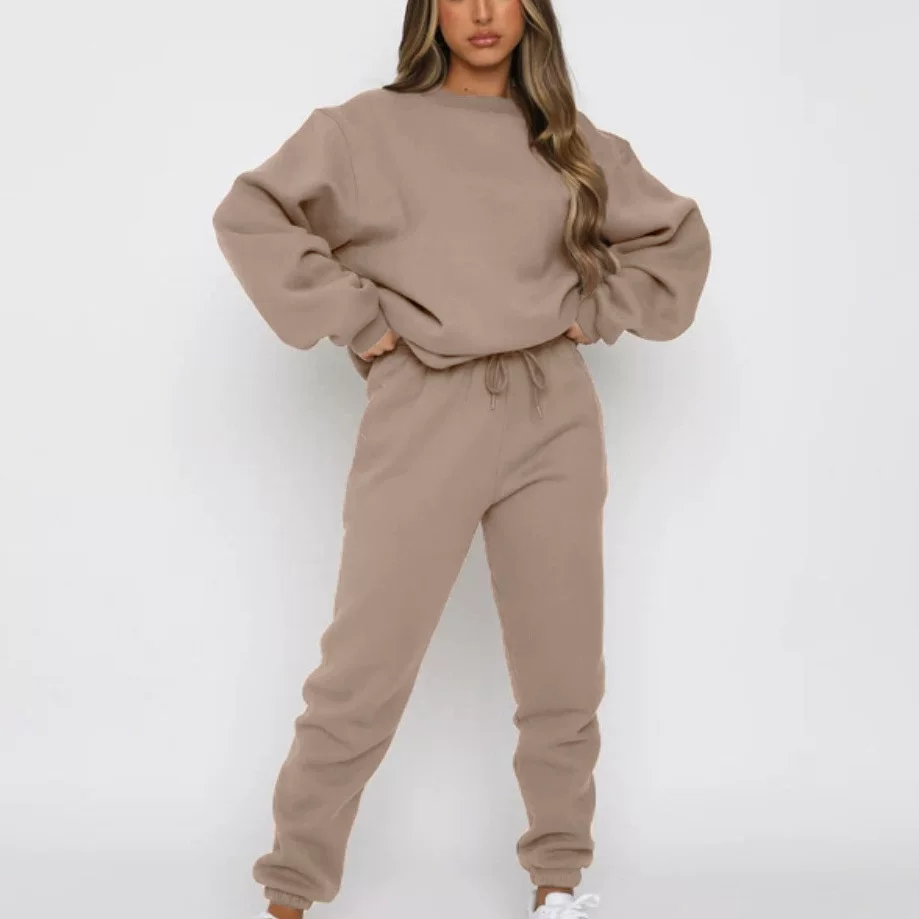 2023 Long pants women's casual long sleeper set