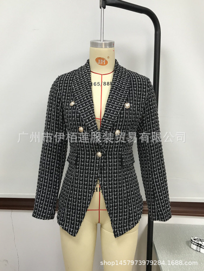  taobao Женский клетчатый костюм 2021 