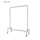 ຮ້ານຂາຍເສື້ອຜ້າສະແດງ rack floor-standing clothes rail stainless steel brushed silver women's clothes store shelf with wheels display rack