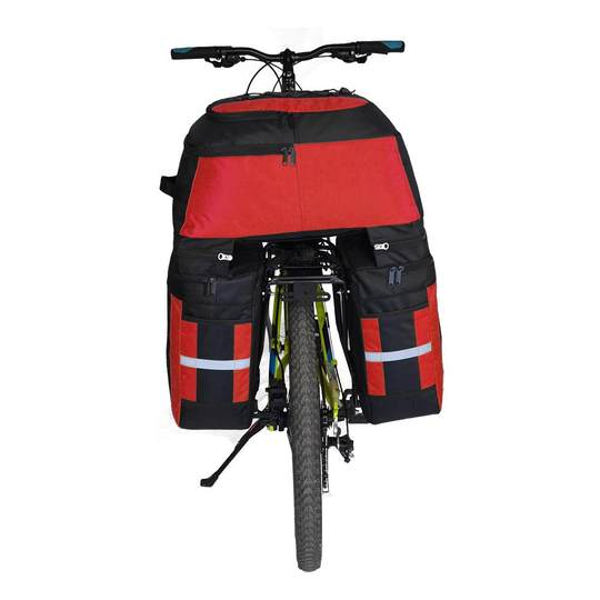Mountain Bike Pannier Bag, Large Capacity Rear Rack Bag, Camel Bag, Bicycle Tail Bag, Sichuan-Tibet Long-Distance Cycling Gear Bag