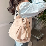 Брендовый корейский портативный ремешок для сумки, сумка для школьников для отдыха, универсальный модный шоппер, на шнурках