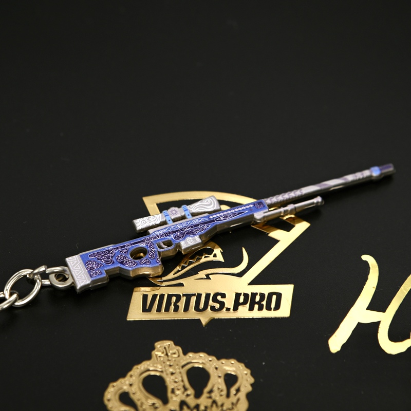Csgo Eternal Sniper Double-Sided 3D Embossed Zinc Alloy Spray-Printed High-End Student Backpack Decoration Keychain