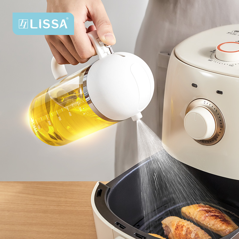 lissa oil spray bottle atomization kitchen Home glass Wuttles Edible Olive Oil Oil Spray Pot Oil oil spray Spray Control Oil