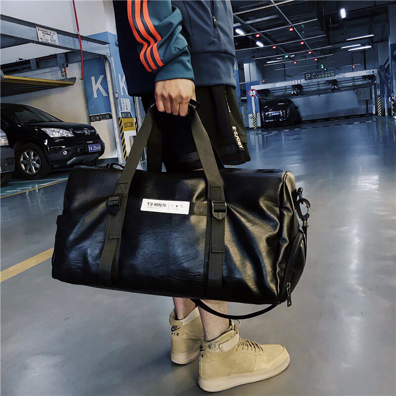 Hong Kong I T Bag travel bag men's large-capacity short-distance hand luggage bag women's independent shoe sports fitness bag