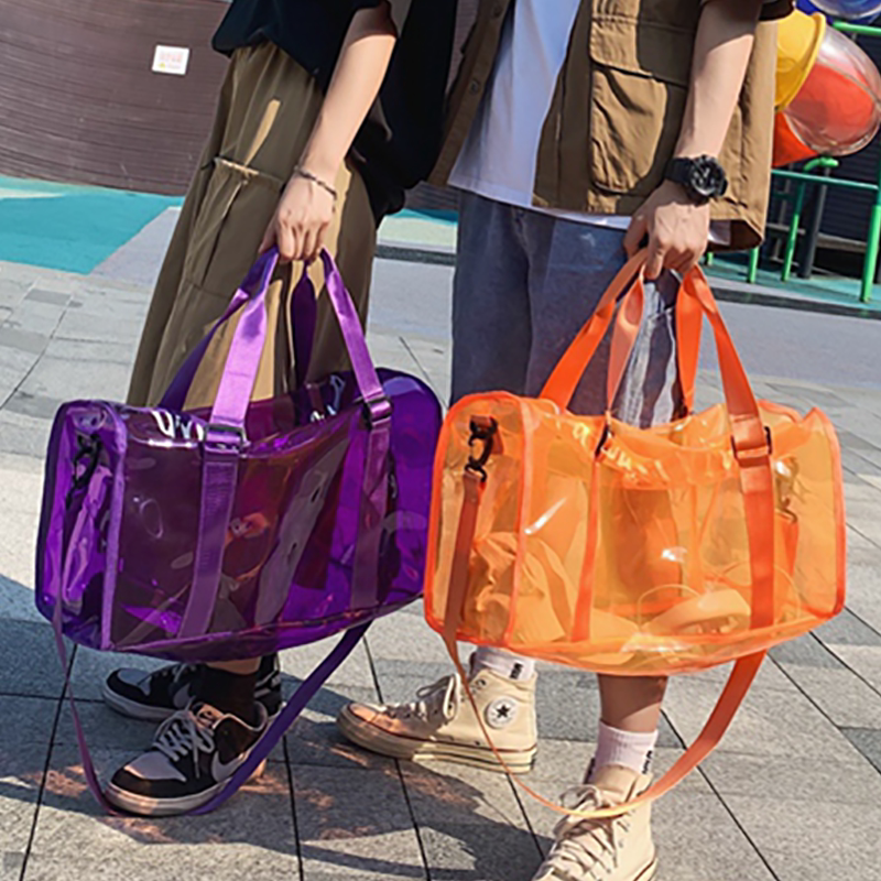 Hong Kong I T Bag travel bag female summer short-distance travel swimming jelly bag large-capacity waterproof beach bag tide