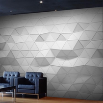 Three-dimensional concave and convex geometric integrated wall panel clothing store office front desk fiberboard photo background decorative wall panel