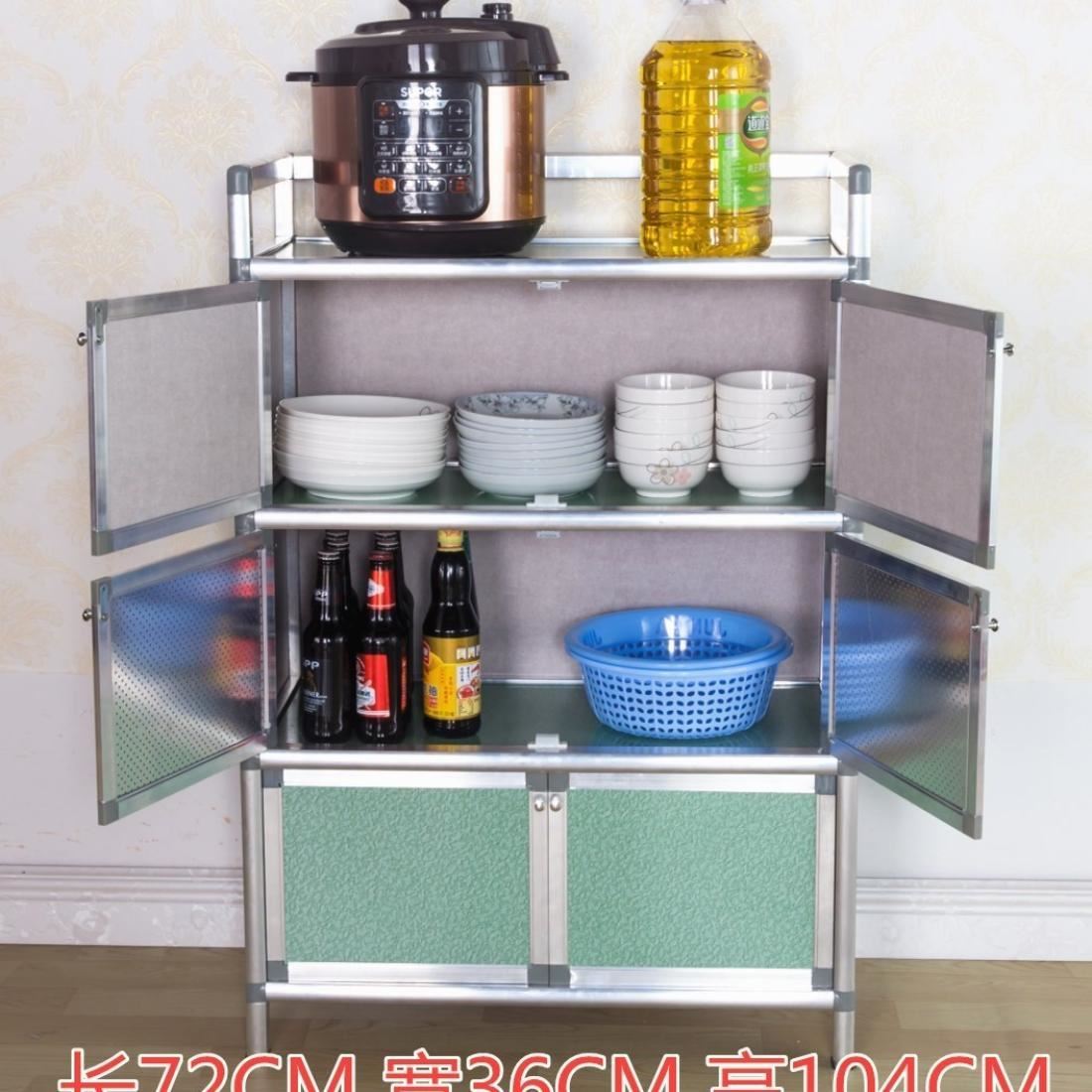 Storage with door table Leftover Leftover Kitchen Cabinet Containing cabinet Wall Dining Racks Multifunction Rack Discharge Electronic Pan
