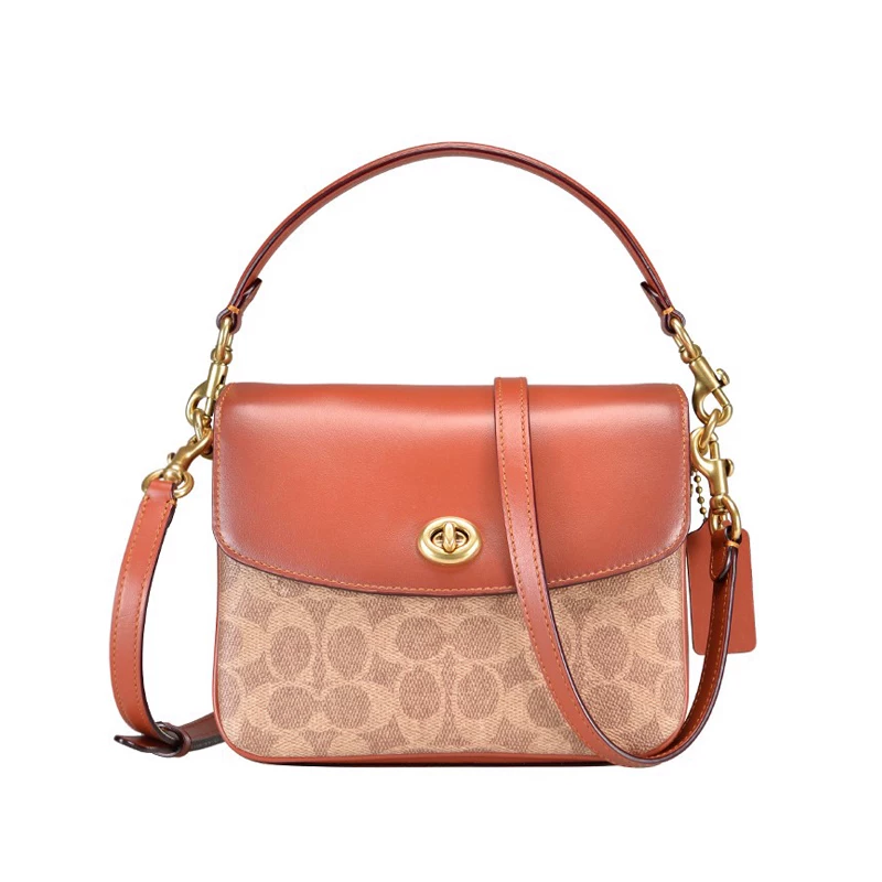 Подлинная покупка Coach Cassie Cassie Lao Hua Tie Bing Тело Тело Тело Рукави Tide Tide