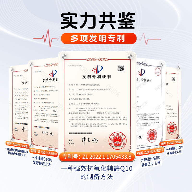 Runhe Guangyi Pu Yuan Coenzyme Q10 Soft Capsules Heart Health Supplement for Middle-Aged and Elderly People