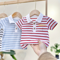 Barabbala boy baby cotton polo shirt and baby dress short sleeve for young children aged 1 - 3 years old Paul