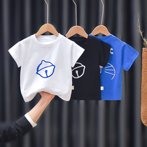 Boy Thai Boy Short Sleeve T-shirt Pure Cotton 2022 New Summer Childrens Clothes Baby 0-4 Year Old Summer Boy Half Sleeve