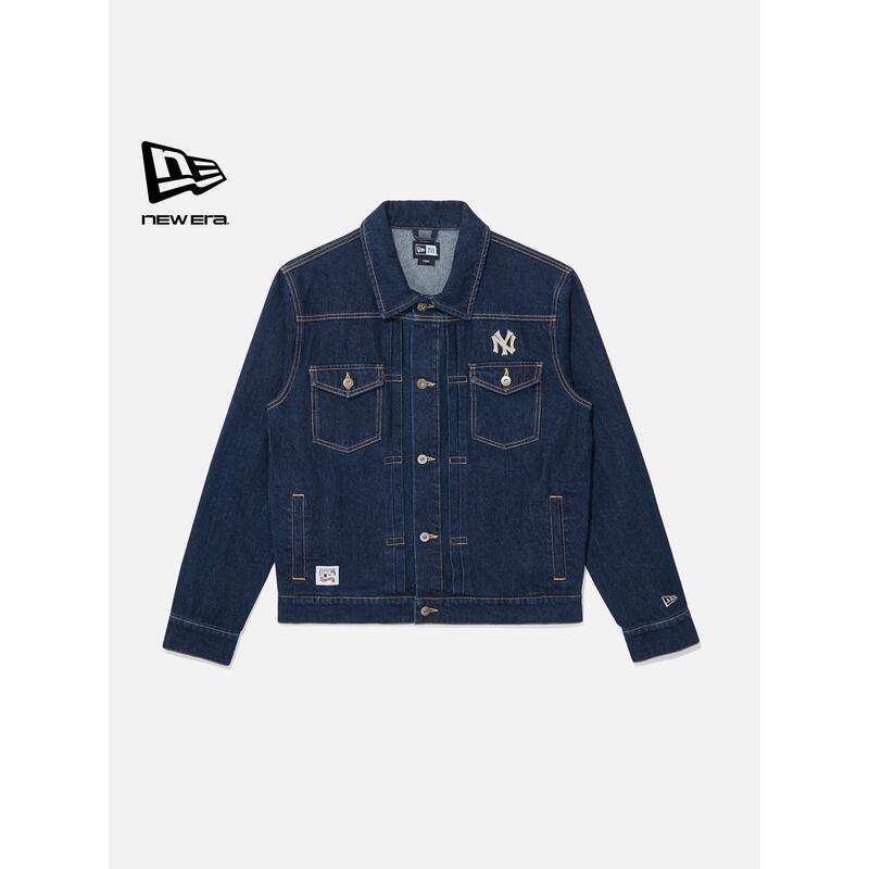 New Era 2025 Early Autumn New Denim Jacket Retro Lapel Ny American Style Jacket Unisex Trendy