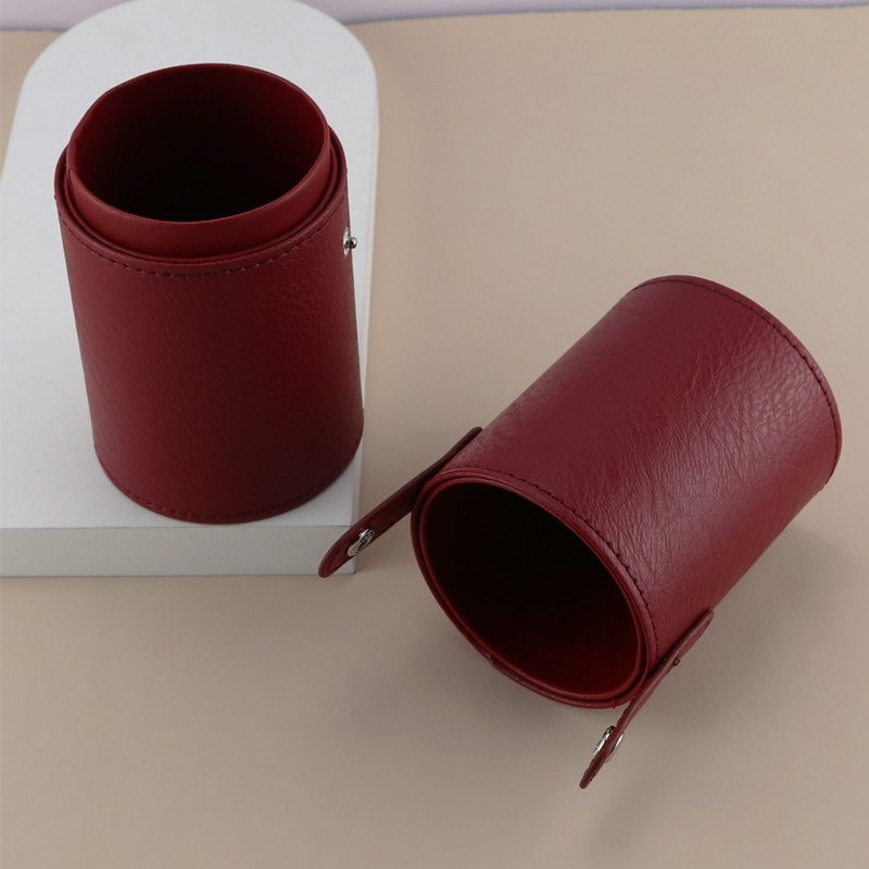 Makeup brush storage box eyeliner pencil holder with lid brush bucket makeup table desktop dust-proof skin care products eyebrow pencil eye shadow bucket