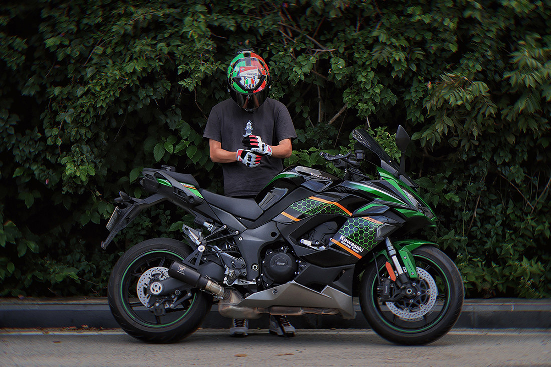 товар из китая 川崎忍者 ninja1000krt鬼爪联名版拉花贴纸2019-2021款摩托车通用 Snail technology
