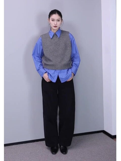 Fashionable and Youthful Winter Clothing, Korean-Style Chic Lapel Versatile Shirt, Minimalist Niche Versatile New Trendy Top
