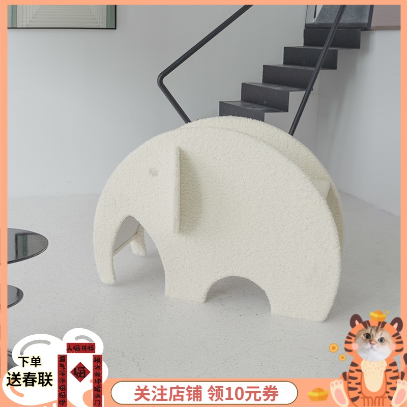 Little Lord's Slide WULEE Stupid Like Cats Climbing Rack Scratching Board Cat Nest Super Large Solid Wood Toy Cat Tree